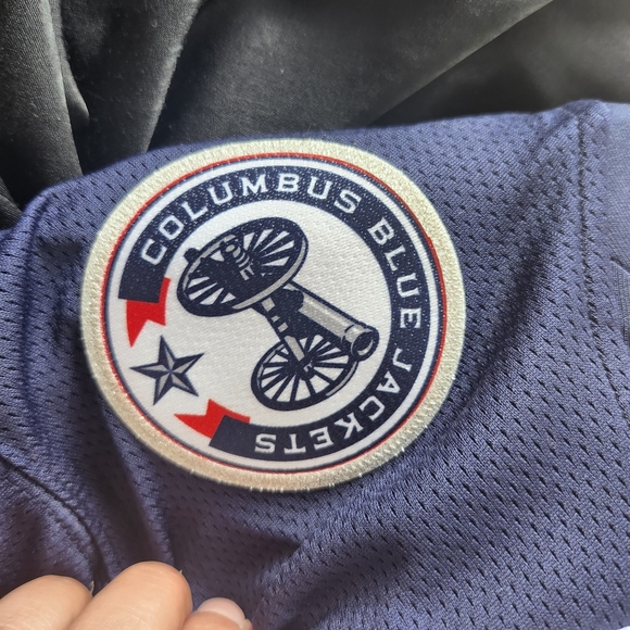 NWT Columbus #17 Jacket Bobrovsky SEWN NHL Hockey NFLFanatics Jersey Youth L/XL - Picture 5 of 13